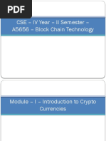 Module 1 - Introduction To Crypto Currencies