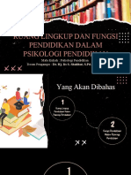 Ruang Lingkup Dan Fungsi Pendidikan Dalam Psikologi Pendidikan