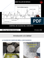 Control de calidad del concreto: Ensayos y resistencia f'c