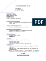 Curriculum Vitae: Dados Pessoais