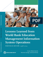 Lessons Learned From World Bank Education Management Information System Operations