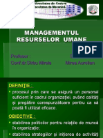 Managementul Resurselor Umane