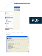 How To Export Information From P6 To Excel: 1. Select File Then Export