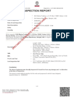 BV Specimen Certificate - Embarkation or Pilot Ladders