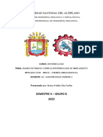 Universidad Nacional Del Altiplano: Semestre Ii - Grupo B 2022