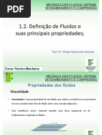 1.2. Definição de Fluidos e Suas Principais Propriedades