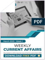 Weekly Current Affairs March 2023 Week 01 - Compressed