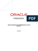 Manually Upgrading The P6 EPPM Database For Oracle