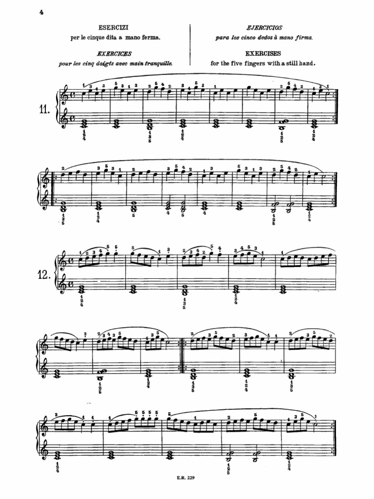 Czerny Op 599 Selección Taller 2 | PDF