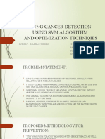 Lung Cancer Detection Using SVM Algorithm and Optimization Techniqies