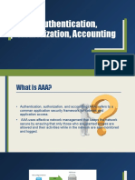 Authentication, Authorization, Accounting