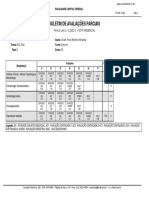 Boletim de Avaliações Parciais: Período Letivo: G.2022/1 - NOTA PRESENCIAL Uiliam Pires Martins Miranda 25274 Noturno 5