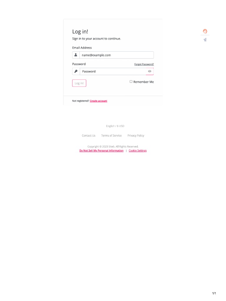 Login - Site5 | PDF