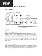 5V Fixed DC Power Supply: Block Diagram