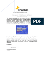 Activity Report n0. 5 NCBUCP Webinar