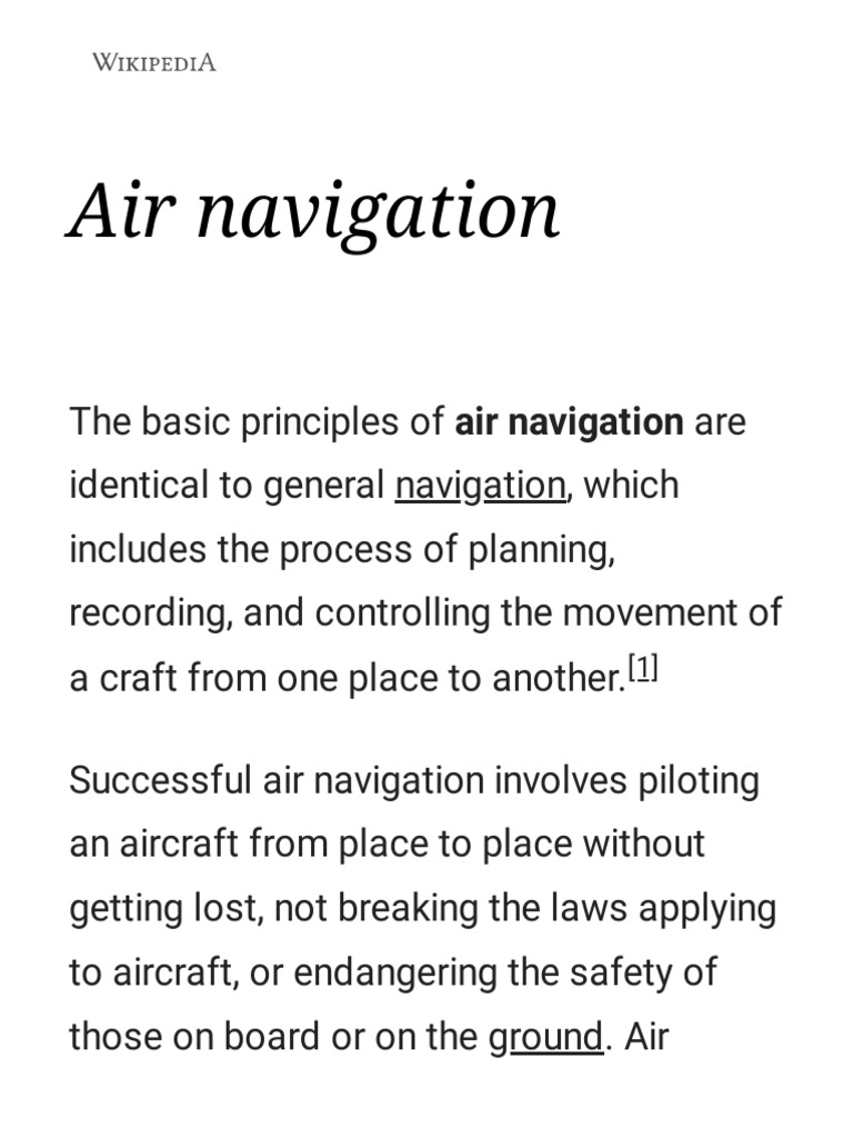 Air navigation pdf