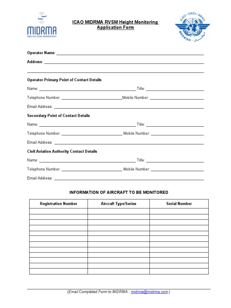 RVSM_Height_Monitoring_Application_Form PDF