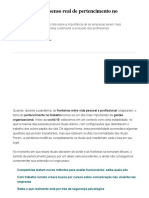 Como Gerar Um Senso Real de Pertencimento No Trabalho - Carreira - Valor Econômico