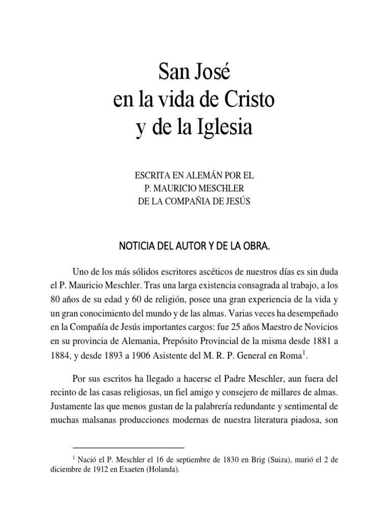 San José en La Vida de Cristo y de La Iglesia | PDF | María, madre de ...