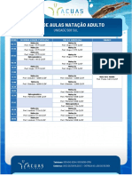 Grade Natação Adulto - 2023