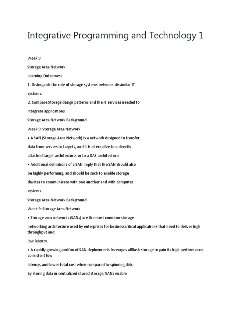 Integrative programming and technology 1 download free pdf xml