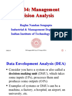 IME634 Management Decision Analysis DEA