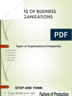 LE2 Forms Business Organisations