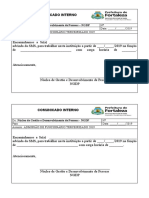 Comunicado Interno Admissão de Terceirizado