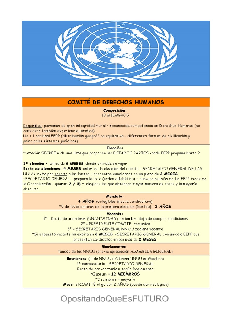 Comité de Derechos Humanos | PDF | Naciones Unidas | Relaciones ...