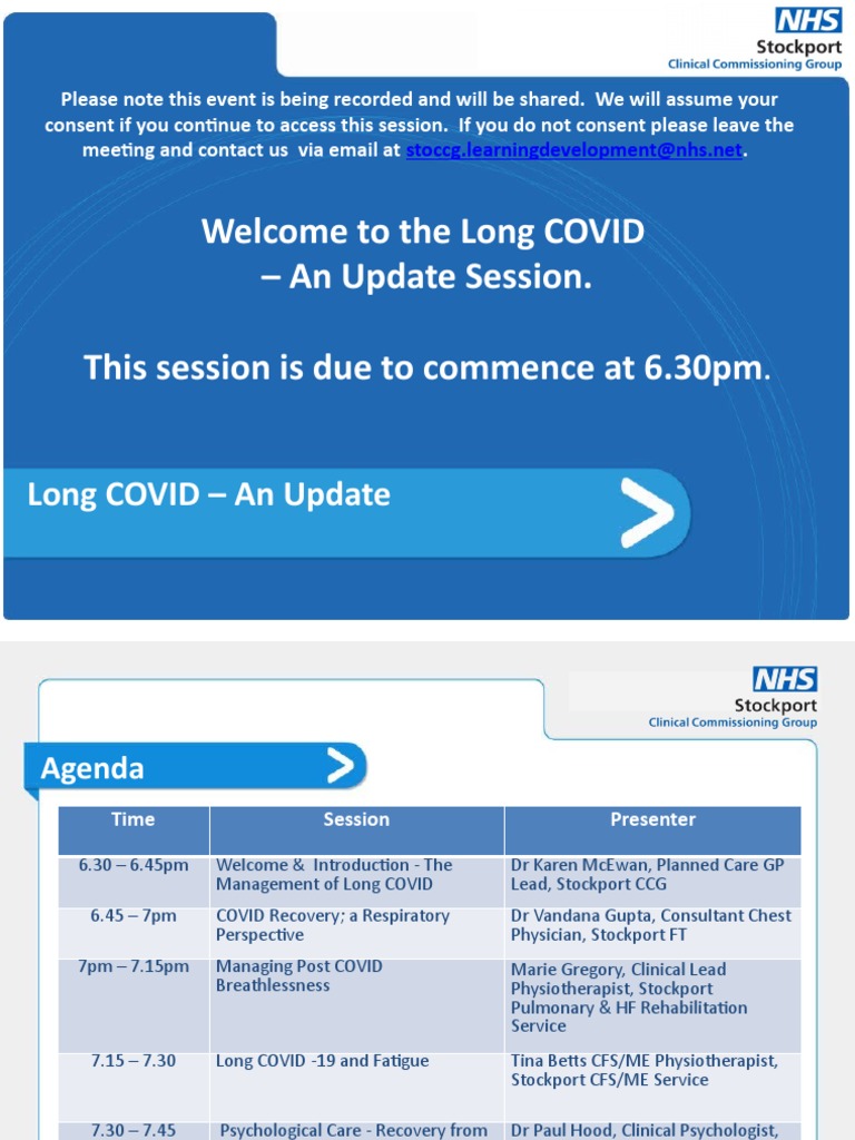 Long Covid An Update Full Presentation Final Version | PDF | Chronic ...