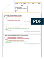 APPSC Departmental Tests Nov 2020 Session 10th Aug 2021 S1: Section: 113 Paper Code