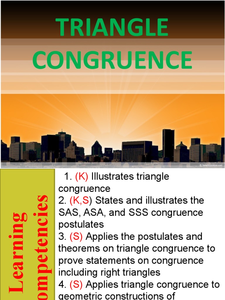 Module 7 Triangle Congruence PDF