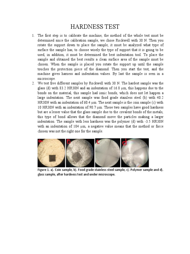 HARDNESS TEST PDF