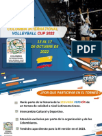 PRESENTACION COLOMBIANOS INTERNATIONAL VOLLEY CUP 2022