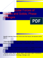 Intermolecular Forces of Liquids and Solids Phase Changes