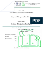 Système D'irrigation Intelligent: Rapport de Projet de Fin D'etudes