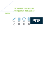 Creando CRUD en PHP: Operaciones Básicas para La Gestión de Bases de Datos