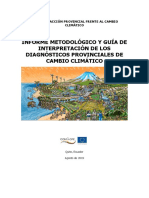 Diagnósticos provinciales de cambio climático Ecuador