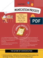 The Communication Process: Reporters: Castro, Nikki Florence Porras, Cientlyn Sastrillo, Debbie (Stub Code 1108)