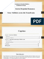 Disciplina: Istoria Dreptului Romanesc Tema: Tablitele Cerate Din Transilvania
