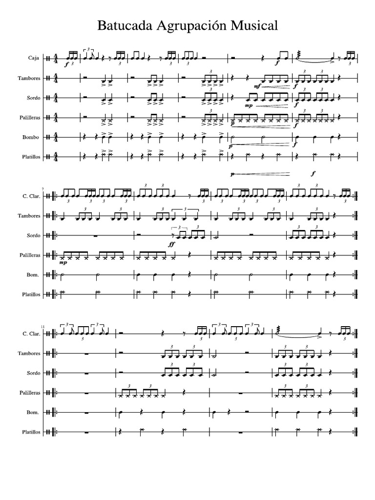 Batucada Agrupación Musical Pdf