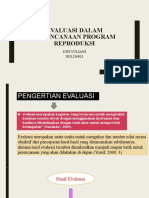 Evaluasi Dalam Perencanaan Program Reproduksi: Dwi Yuliani 1811216023