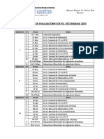 Cronograma de Evaluaciones 2023