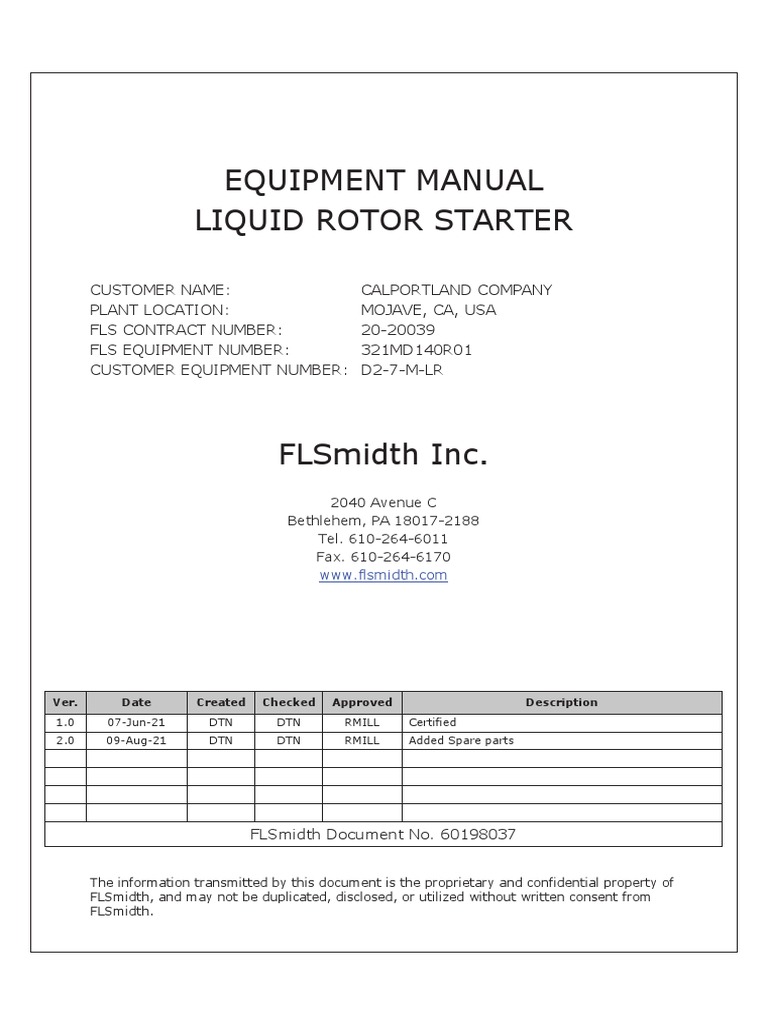 A-L - 6.0 - EN Liquid Rotor Starter MD140 | PDF | Electric Motor | Switch
