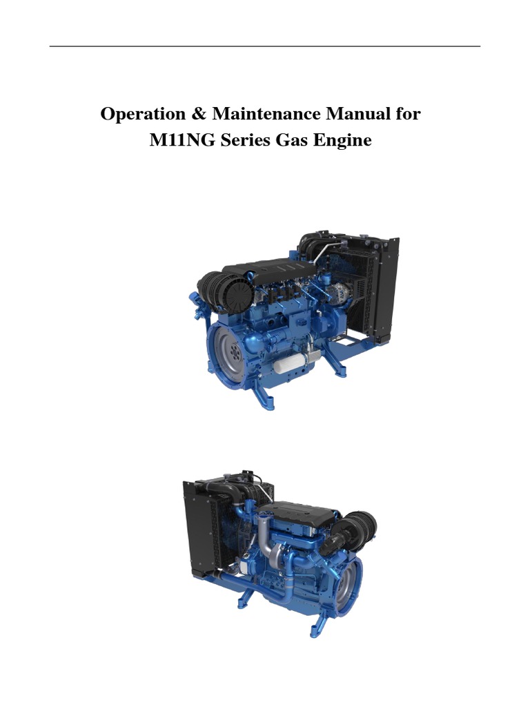 Operation & Maintenance Manual For M11NG Series Gas Engine | PDF ...