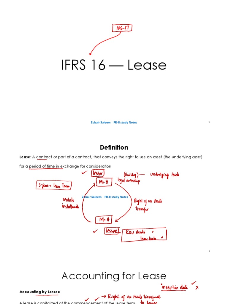 IFRS 16 Lease Accounting Overview | PDF | Lease | Corporations