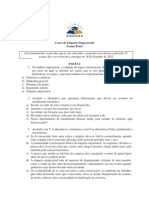 Exame de Curso de Etiqueta Empresarial