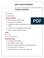 Chapter 5: Factors and Multiples