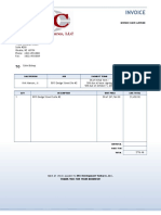 Invoice for 5015 Dodge Street Suite #2 lease