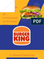 L'analyse de La Strategie de Communicati On de Burger King